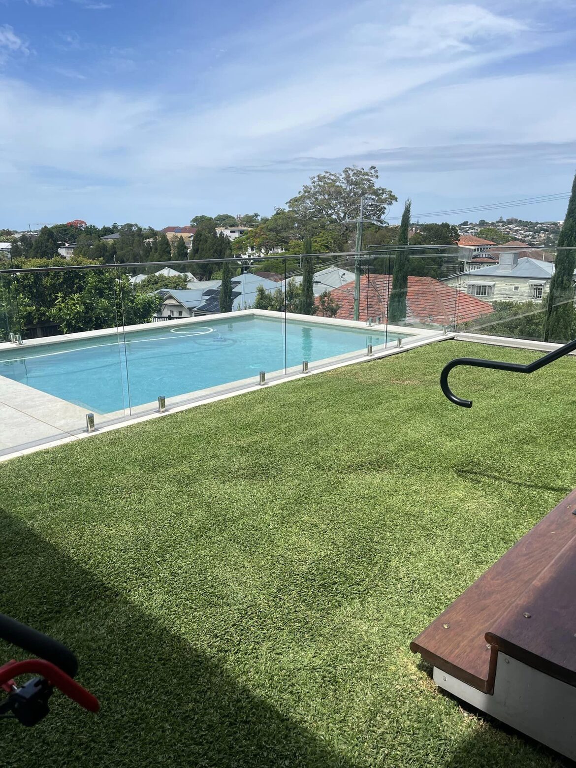 A lawn mowed regularly by Brisbane Backyards